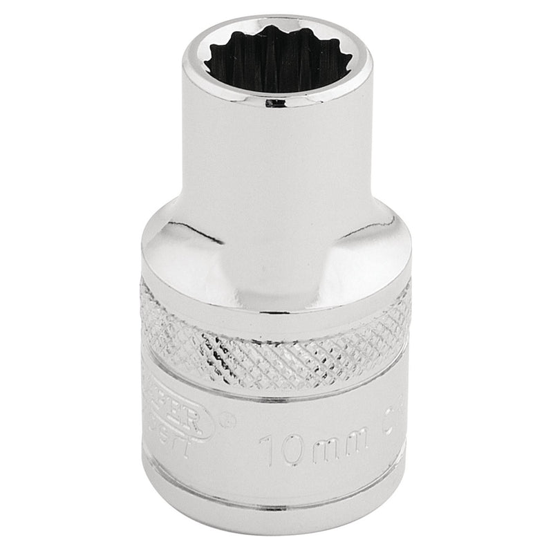 Draper HI-TORQ 12 Point Socket, 1/2" Sq. Dr., 10mm 33093 Draper - Dynamic Drive