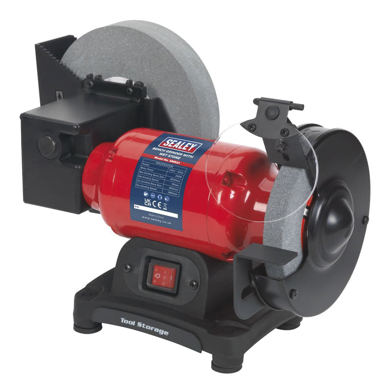 Sealey Bench Grinder Wet & Dry200/150mm 250W/230V SM521 Sealey - Dynamic Drive