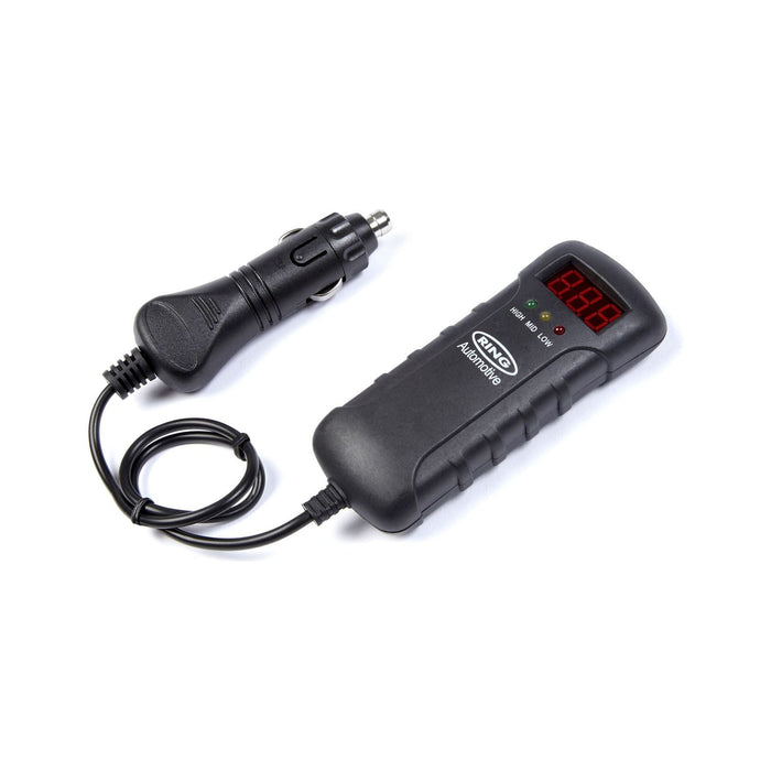 Ring Automotive RBA3 Voltmeter with DC Plug, 12/24 V Ring Automotive - Dynamic Drive