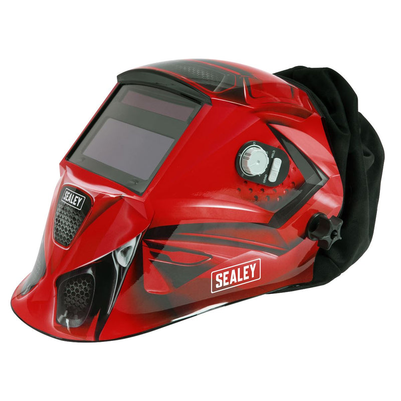 Auto Darkening Welding Helmet with TH2 Powered Air Purifying Respirator (PAPR) Sealey - Dynamic Drive