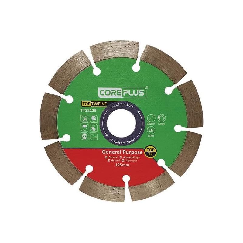 Coreplus Top Twelve General Purpose Diamond Blade 125mm CorePlus - Dynamic Drive