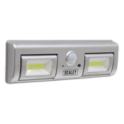Sealey GL931 Auto Light 1.2W COB LED with PIR Sensor 3 x AA Cell Sealey - Dynamic Drive