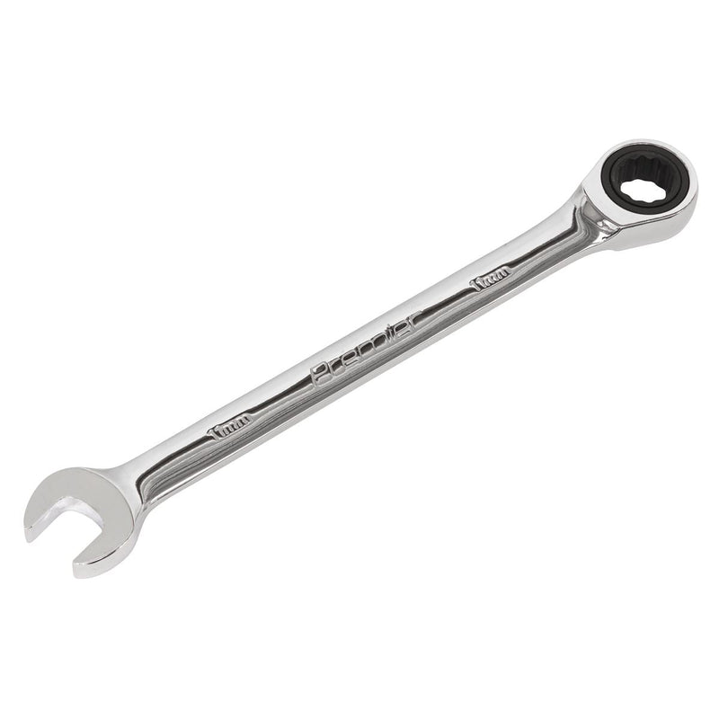 Sealey Ratchet Combination Spanner 11mm RCW11 Sealey - Dynamic Drive