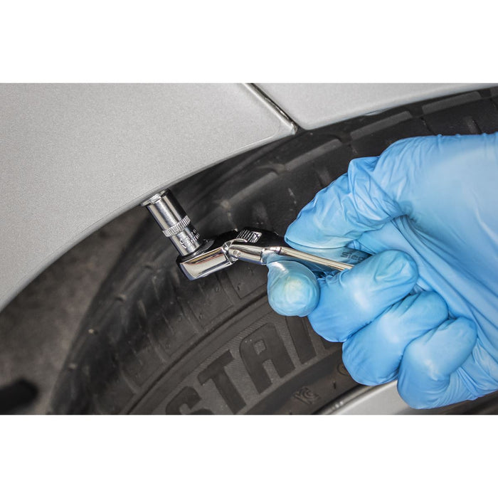 Siegen Siegen Micro Flexi-Head Ratchet Wrench 1/4"Sq Drive S01254 Siegen - Dynamic Drive