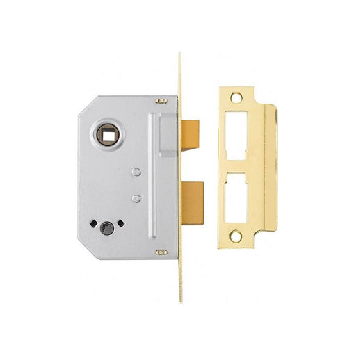 Yale Locks PM236 Bathroom 2 Lever Sashlock Polished Brass 67mm 2.5in Yale Locks - Dynamic Drive