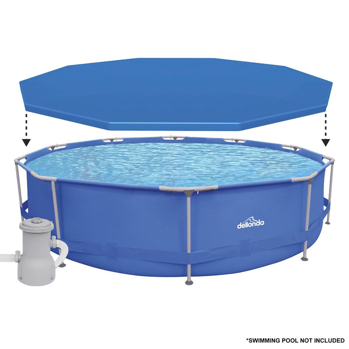 Dellonda Swimming Pool Top Cover with Rope Ties for DL20 DL41 Dellonda - Dynamic Drive