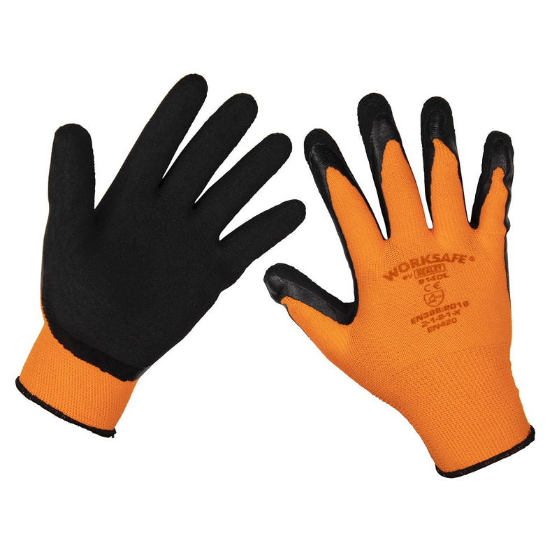 Worksafe Worksafe Foam Latex Gloves, Large - Pair 9140L Worksafe - Dynamic Drive
