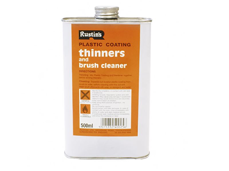 Rustins Plastic Coating Thinners 250ml Rustins - Dynamic Drive