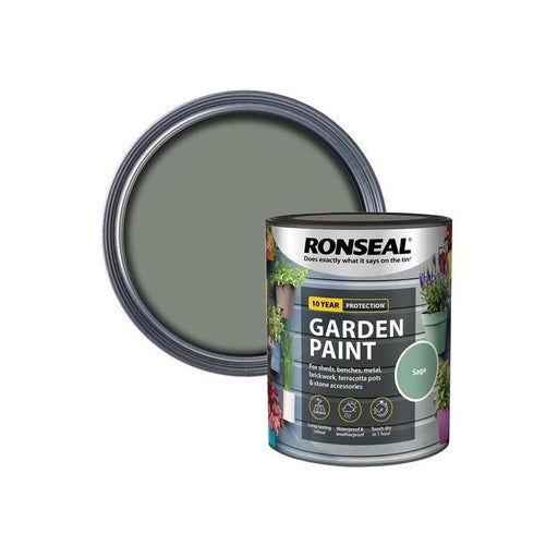 Ronseal Garden Paint Sage 750ml Ronseal - Dynamic Drive