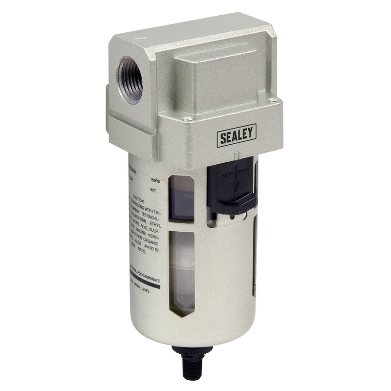 Sealey Air Filter Auto Drain Max Airflow 140cfm SA206FAD Sealey - Dynamic Drive