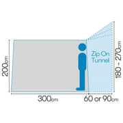 Triton 300 performance air shelter and drive away awning 12010273100001 Westfield - Dynamic Drive