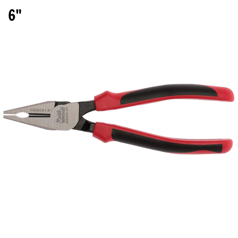 Teng Tools Heavy Duty Combination Plier TPR Grip 170mm Teng Tools - Dynamic Drive