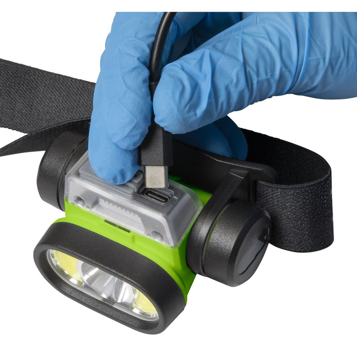 Sealey Rechargeable Head Torch with Auto-Sensor 5W & 3W COB LED HT400LED Sealey - Dynamic Drive