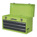 Sealey Tool Chest 3 Drawer Portable - Hi-Vis Green AP9243BBHV Sealey  - Dynamic Drive