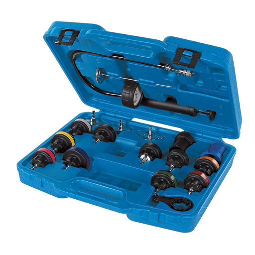 Silverline Radiator Pressure Test Kit 18pce 18pce 647951 Silverline  - Dynamic Drive