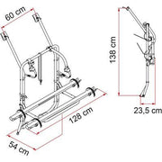 Fiamma Carry Bike Volkswagen VW T4 With Single Rear Door 2 Bicycle Cycle Carrier Fiamma  - Dynamic Drive