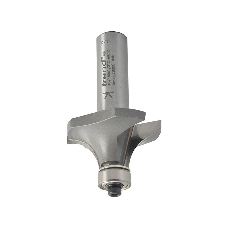 Trend 46/150 x 1/2 TCT Bearing Guided Ovolo & Round Over 12.7mm Radius Trend - Dynamic Drive