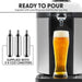 Baridi 5L Mini Keg Draft Beer Dispenser Tap 4C Integrated Cooling Baridi  - Dynamic Drive