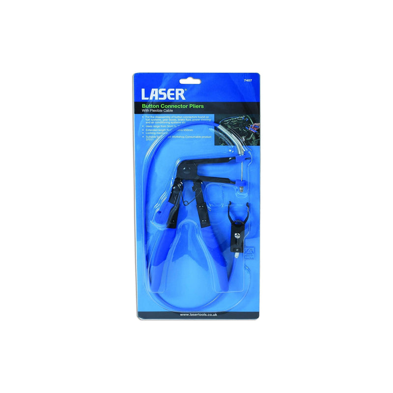 Laser Button Connector Pliers with Flexible Cable 7407 Laser - Dynamic Drive