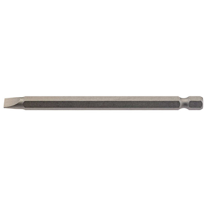 Draper Plain Slot Insert Bit, 6mm, 1/4" Hex, 100mm Long (Pack of 1) 64347 Draper - Dynamic Drive