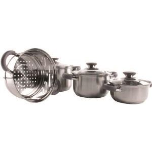 Via Mondo Chef 1 7Pce Stainless Steel Cookware Set 1165253 Via Mondo - Dynamic Drive