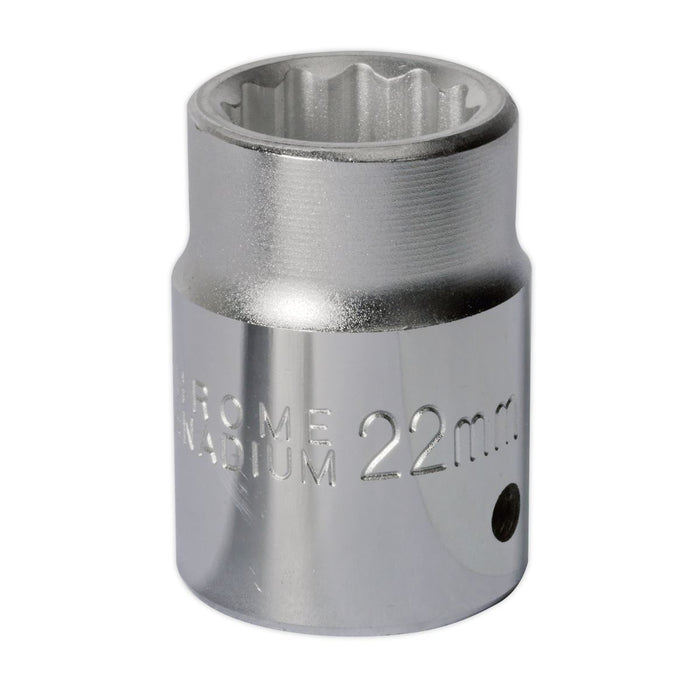 Sealey WallDrive Socket 22mm 3/4"Sq Drive S34/22 Sealey - Dynamic Drive