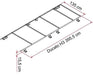 Fiamma Roof Rail Ducato H3 05808-03- Fiamma - Dynamic Drive
