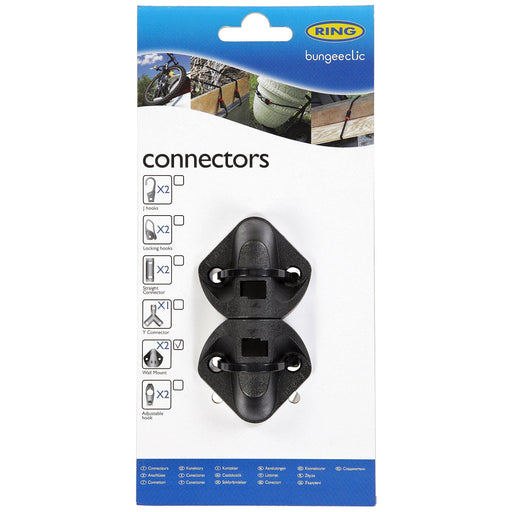 Ring RLS6 BungeeClic Connector Pack with Wall Mounts, Black, Set of 2 Ring Automotive  - Dynamic Drive