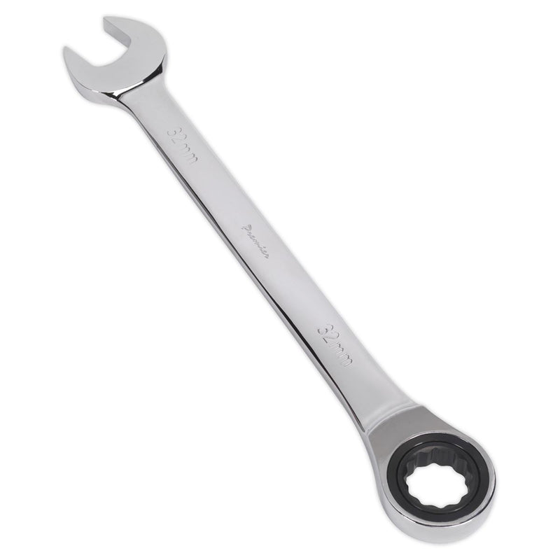 Sealey Ratchet Combination Spanner 32mm RCW32 Sealey - Dynamic Drive