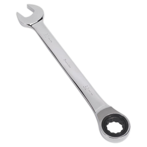 Sealey Ratchet Combination Spanner 32mm RCW32 Sealey - Dynamic Drive