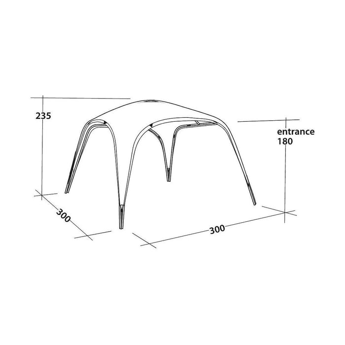 Outwell Event Lounge Medium 3m x 3m Shelter (111362) - Sun/UV Protection Outwell  - Dynamic Drive