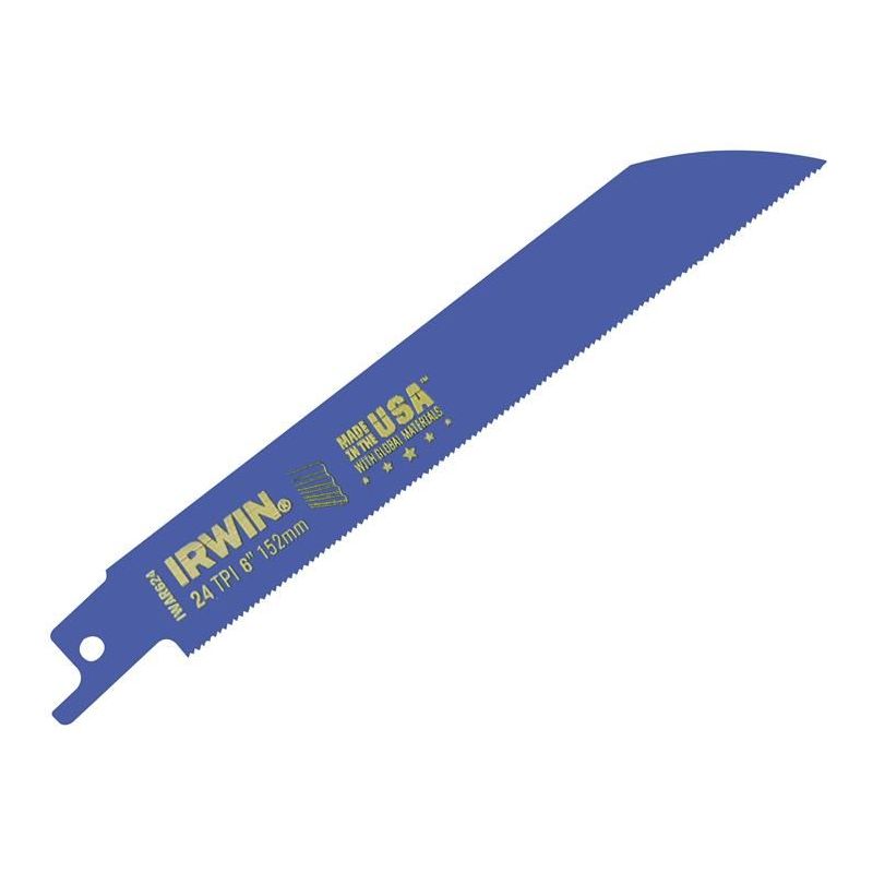 Irwin® 624R Sabre Saw Blade Metal Cutting 150mm 24 TPI Pack of 2 IRWIN® - Dynamic Drive