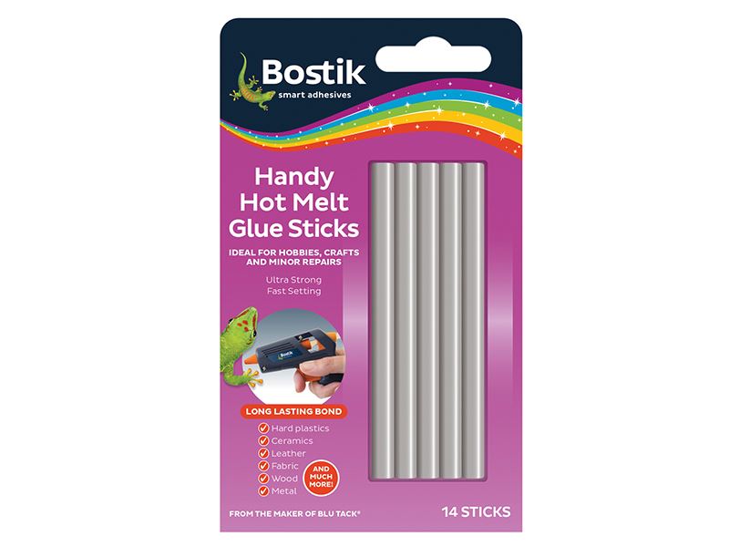 Bostik Handy Hot Melt Glue Sticks (Pack 14) Bostik - Dynamic Drive