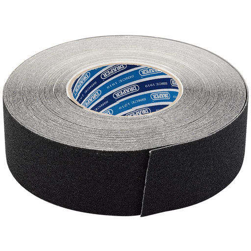 Draper Heavy Duty Safety Grip Tape Roll, 18m x 50mm, Black 66234 Draper - Dynamic Drive