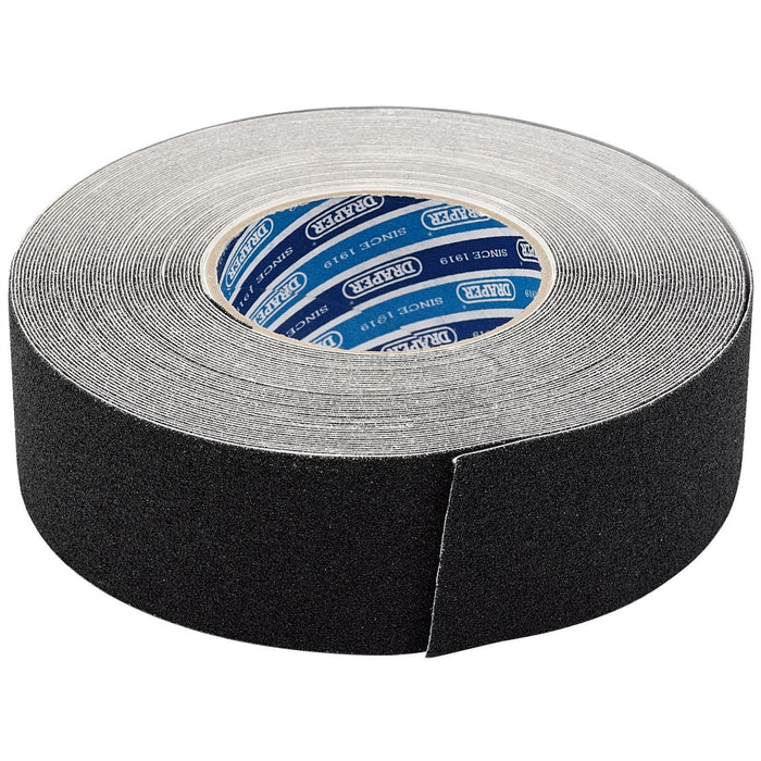 Draper Heavy Duty Safety Grip Tape Roll, 18m x 50mm, Black 66234 Draper - Dynamic Drive