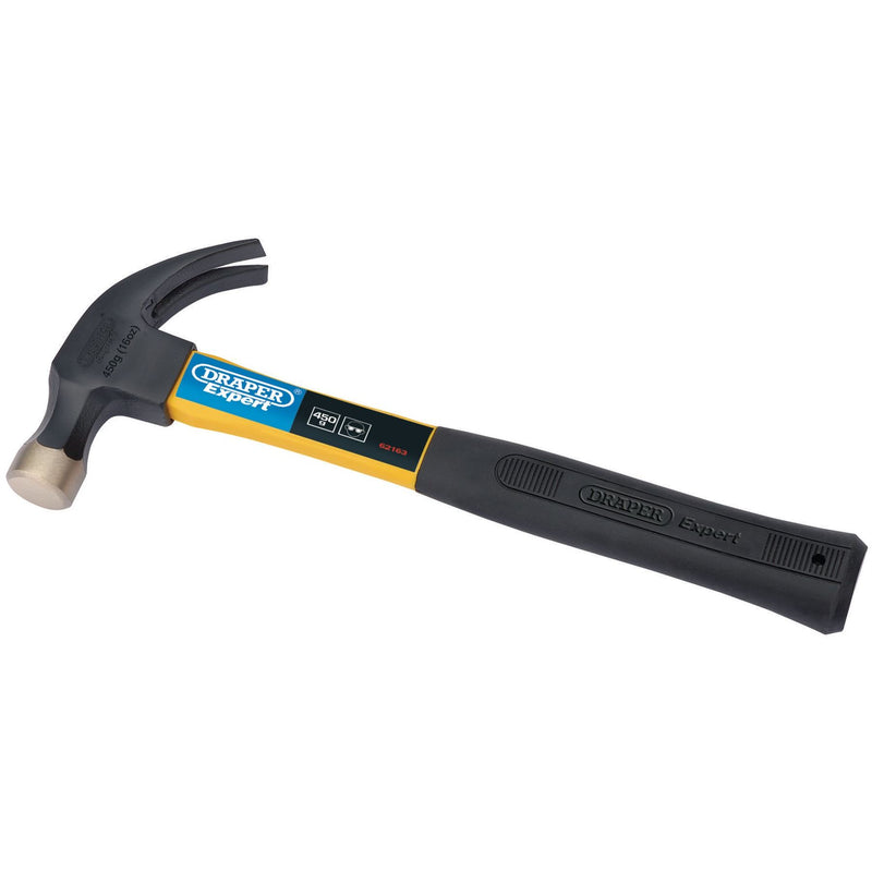 Draper Fibreglass Shafted Claw Hammer, 450g/16oz 62163 Draper - Dynamic Drive