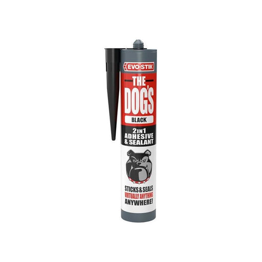 Evo-Stik The Dog's Multipurpose Adhesive & Sealant Black 290ml EVO-STIK - Dynamic Drive