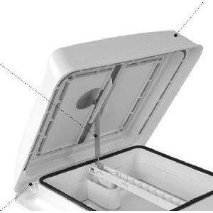 Fiamma Spare Dome Vent 28 White 98683-106 Fiamma - Dynamic Drive