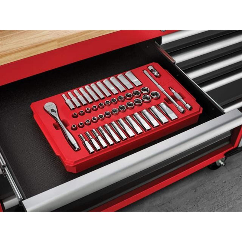 Milwaukee 932464944 1/4in Ratcheting Socket Set Metric & Imperial, 50 Piece Milwaukee - Dynamic Drive