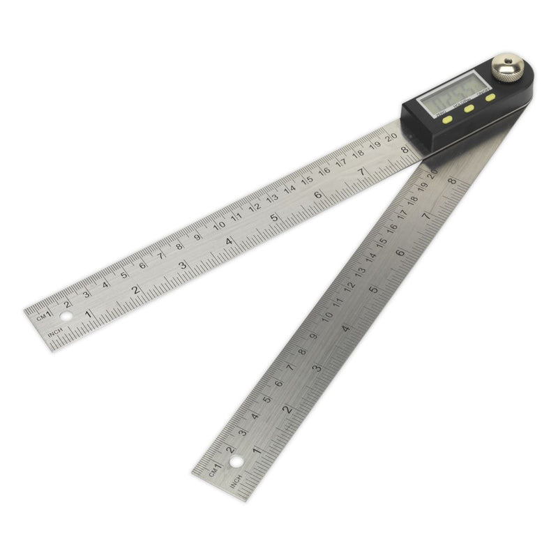 Sealey Digital Angle Rule 200mm(8") AK7200 Sealey - Dynamic Drive