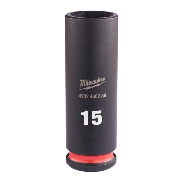 Milwaukee 15Mm 3/8 Impact Socket Deep-1Pc Ne 4932480289 Milwaukee - Dynamic Drive