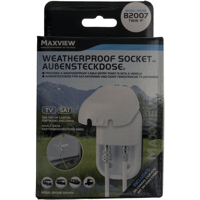 Maxview Twin F Waterproof Socket B2007 Maxview - Dynamic Drive
