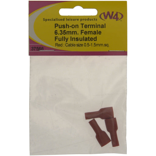 W4 Push On Terminal F 635 Red (3) 37566 W4 - Dynamic Drive