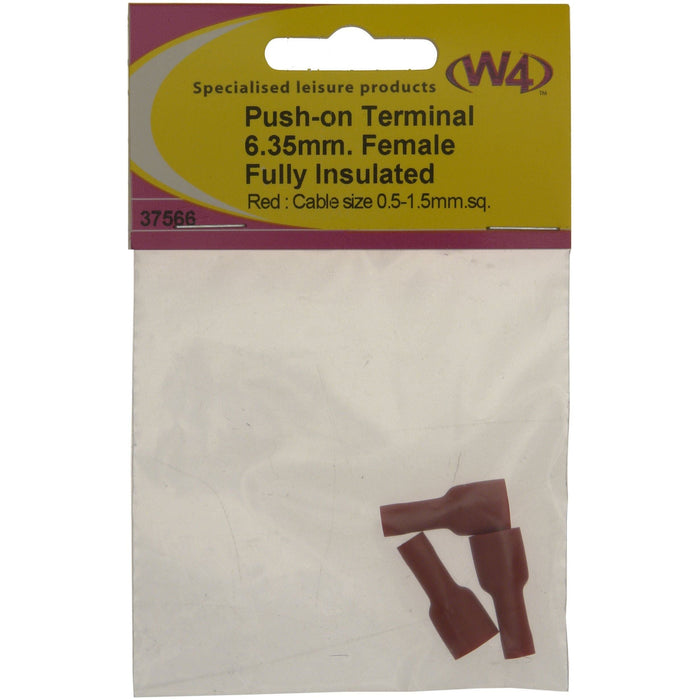 W4 Push On Terminal F 635 Red (3) 37566 W4 - Dynamic Drive