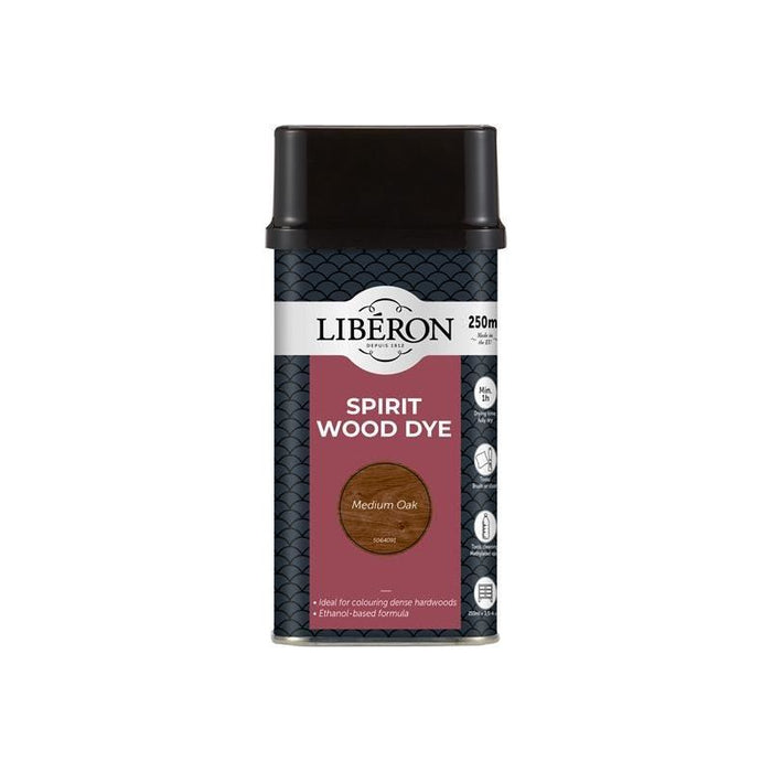 Liberon Spirit Wood Dye Medium Oak 250ml Liberon - Dynamic Drive