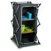 Camping Storage Cupboard Cabinet Folding Canvas Clothes Wardrobe 2 Shelves Camp Active  - Dynamic Drive