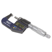 Sealey Digital External Micrometer 0-25mm(0-1") AK9635D Sealey - Dynamic Drive