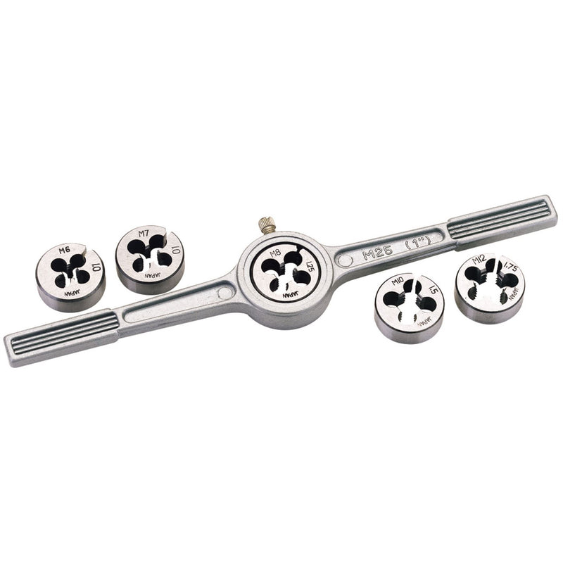Draper Circular Metric Die and Holder Set (6 Piece) 79197 Draper - Dynamic Drive