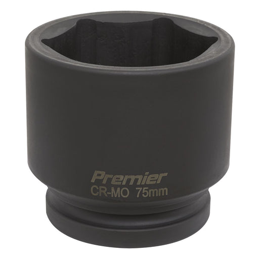 Sealey Impact Socket 75mm 1"Sq Drive IS175 Sealey - Dynamic Drive