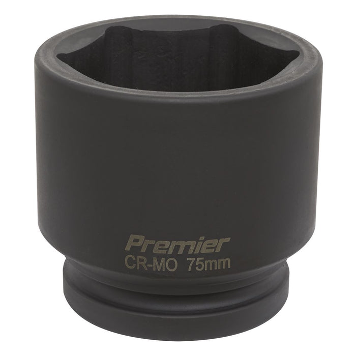 Sealey Impact Socket 75mm 1"Sq Drive IS175 Sealey - Dynamic Drive